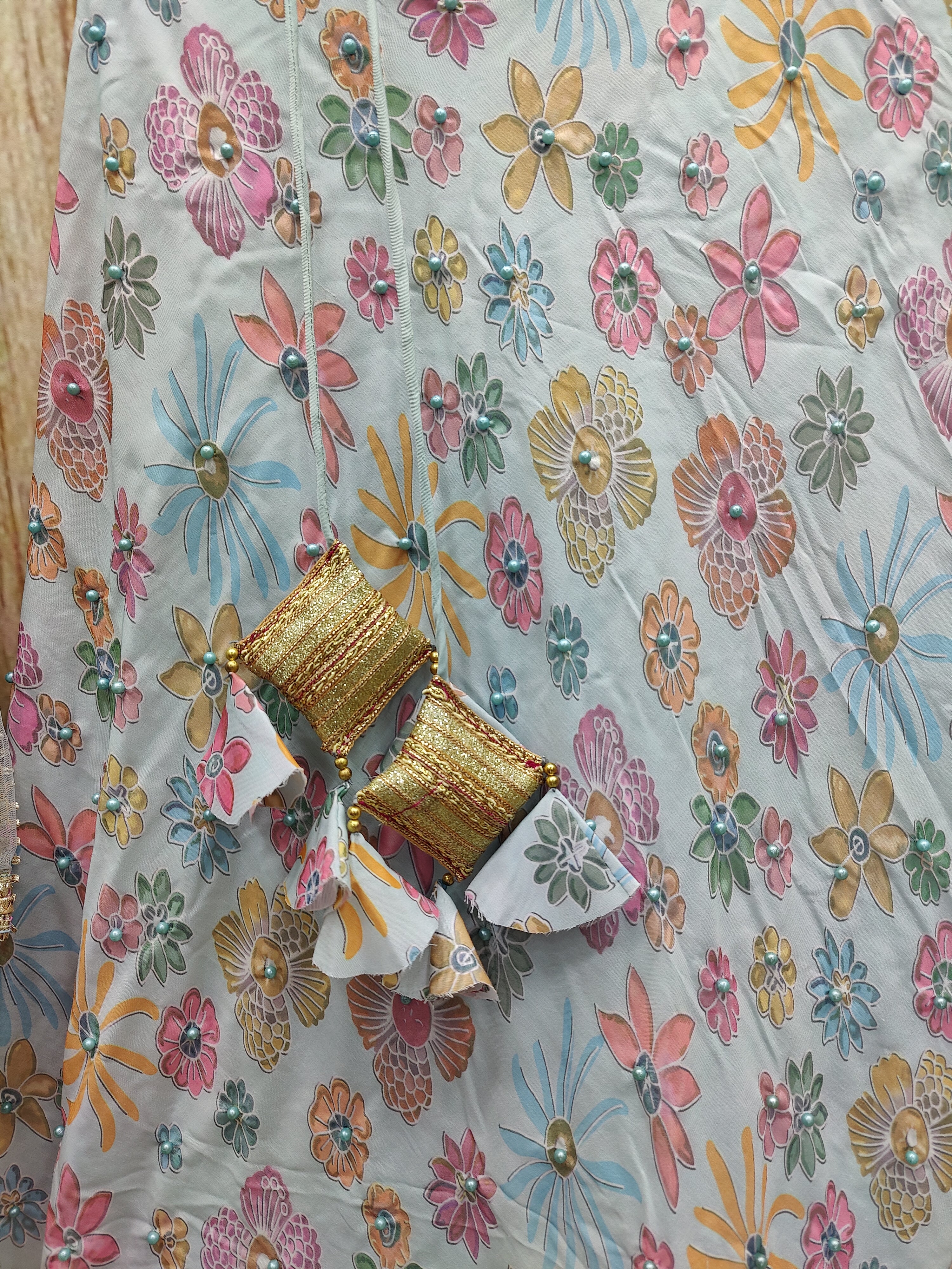 Sky Blue Color Designer Trendy Party Wear Lehenga Choli