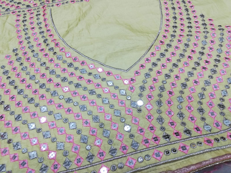 Yellow Color Wedding Wear Heavy Embroidered Sequence Lehenga Choli