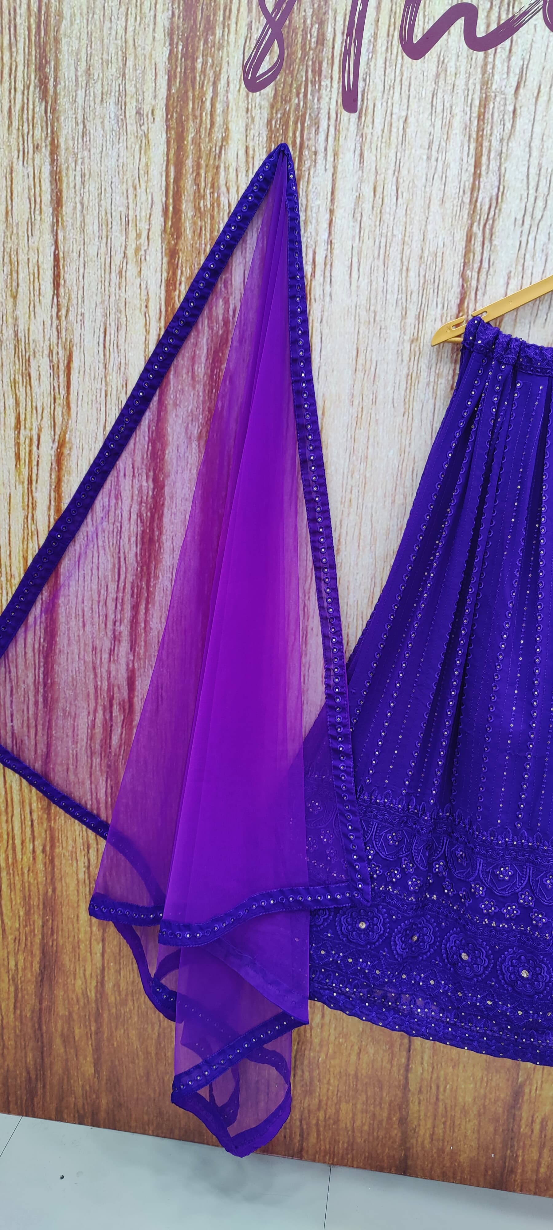 Purple Color Embroidery Sequins Work Designer Lehenga Choli