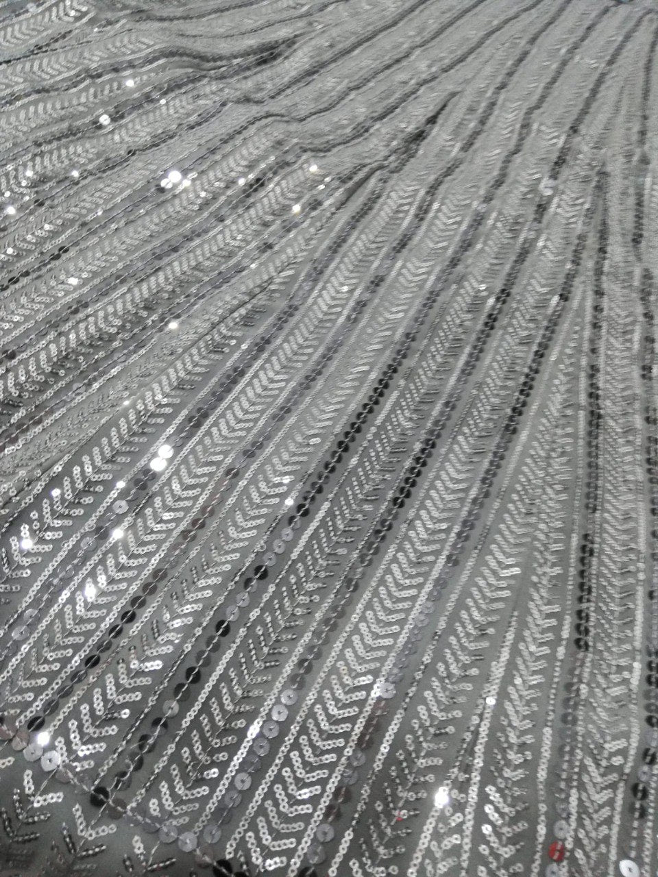 Gray Color Heavy Sequins Georgette Bollywood Designer Lehenga Choli