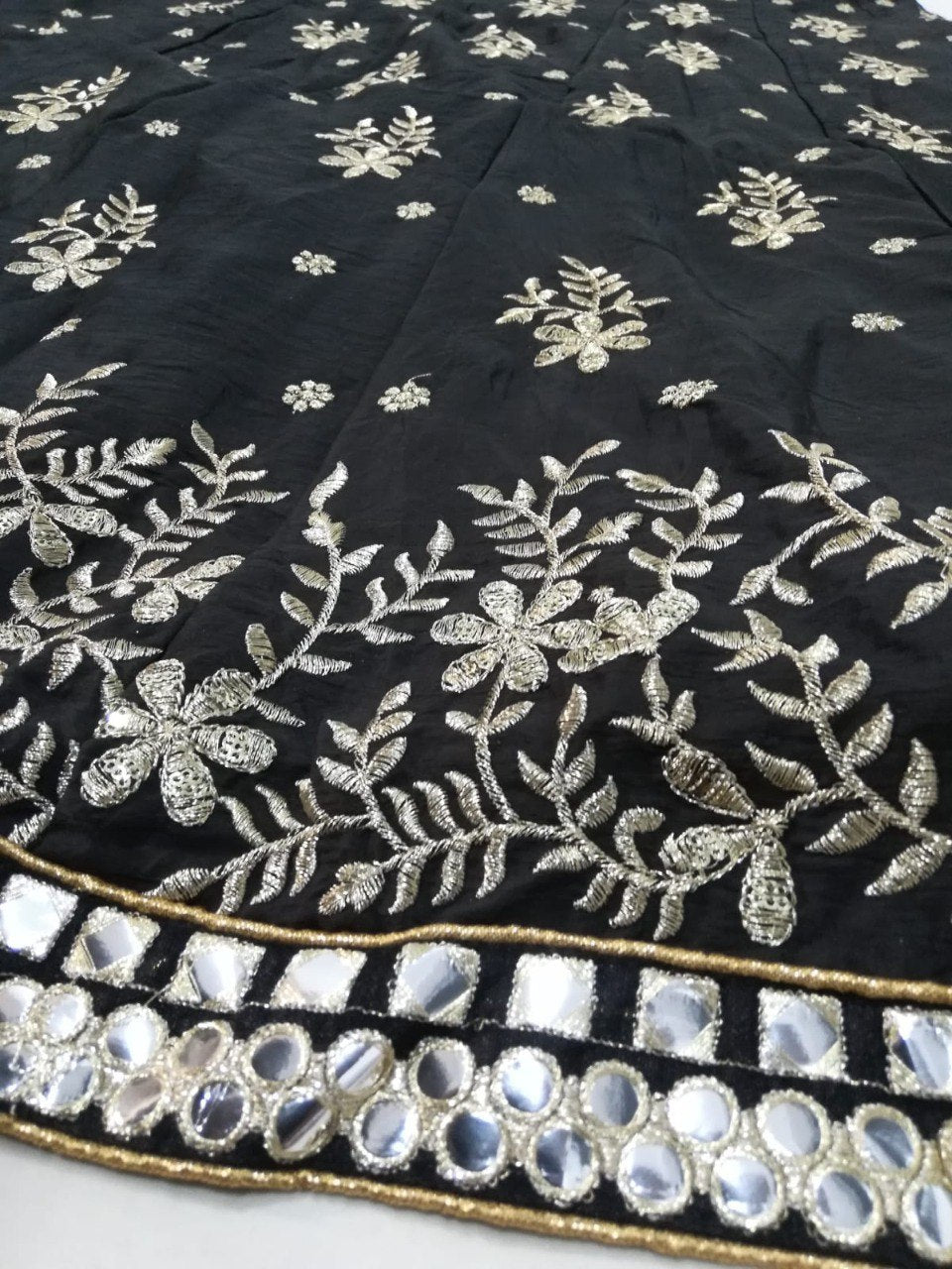 Black Color Sequins Embroidery Work Designer Lehenga Choli