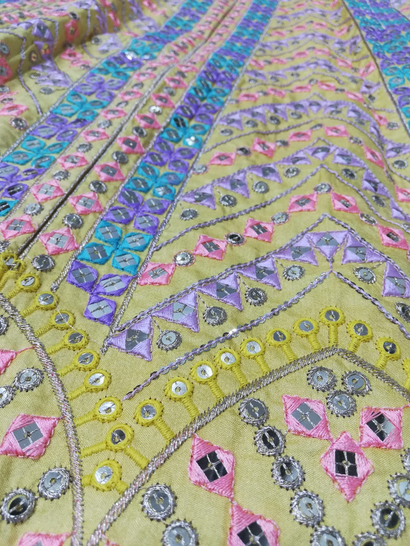 Yellow Color Wedding Wear Heavy Embroidered Sequence Lehenga Choli
