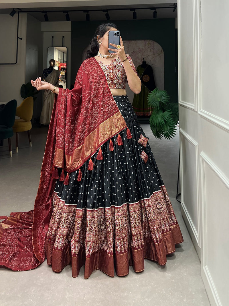 Multi Color Bandhni Print Elegance And Tradition Laheagha