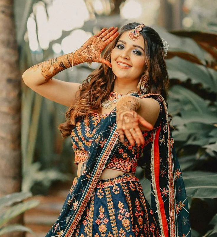 Blue Color Designer Wedding Wear Trendy Embroidery Lehenga Choli