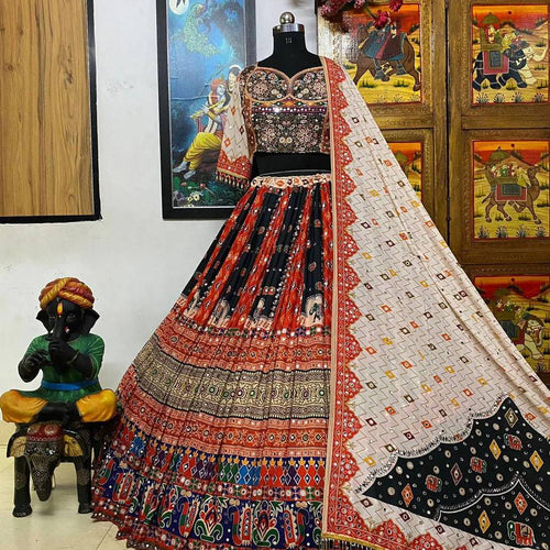 Multi Color Magic With Digital Print Lehenga Choli