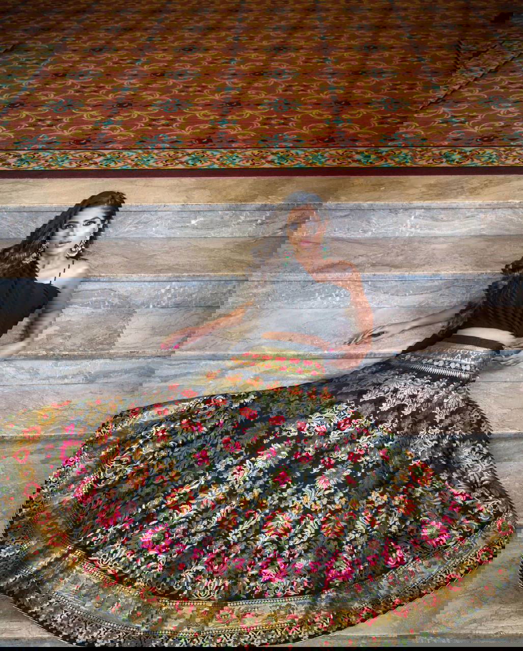 Black Party Wear Banarasi Weaving Designer Party Wear Lehenga - Ahesas