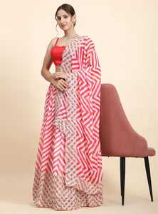 Trendy Designer Georgette Wedding Wear Sequins Lehenga Choli