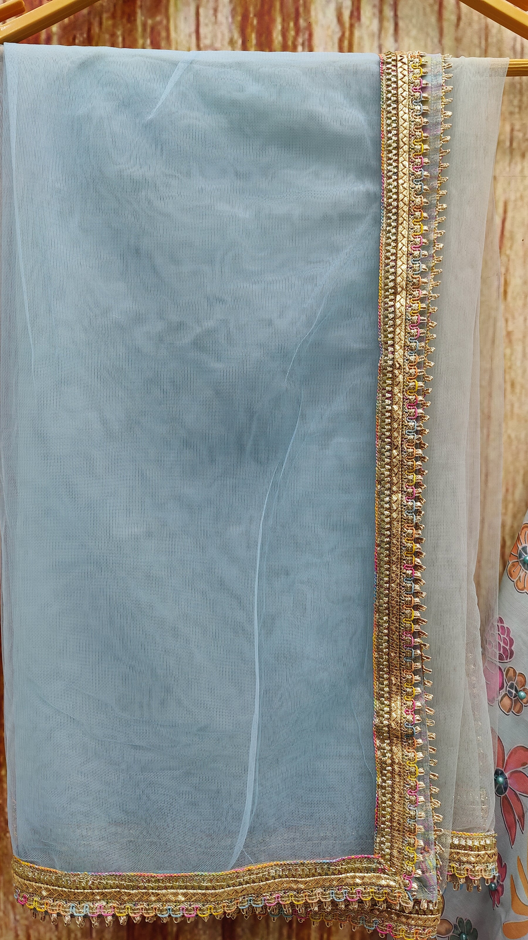 Sky Blue Color Designer Trendy Party Wear Lehenga Choli