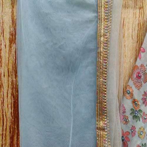 Sky Blue Color Designer Trendy Party Wear Lehenga Choli