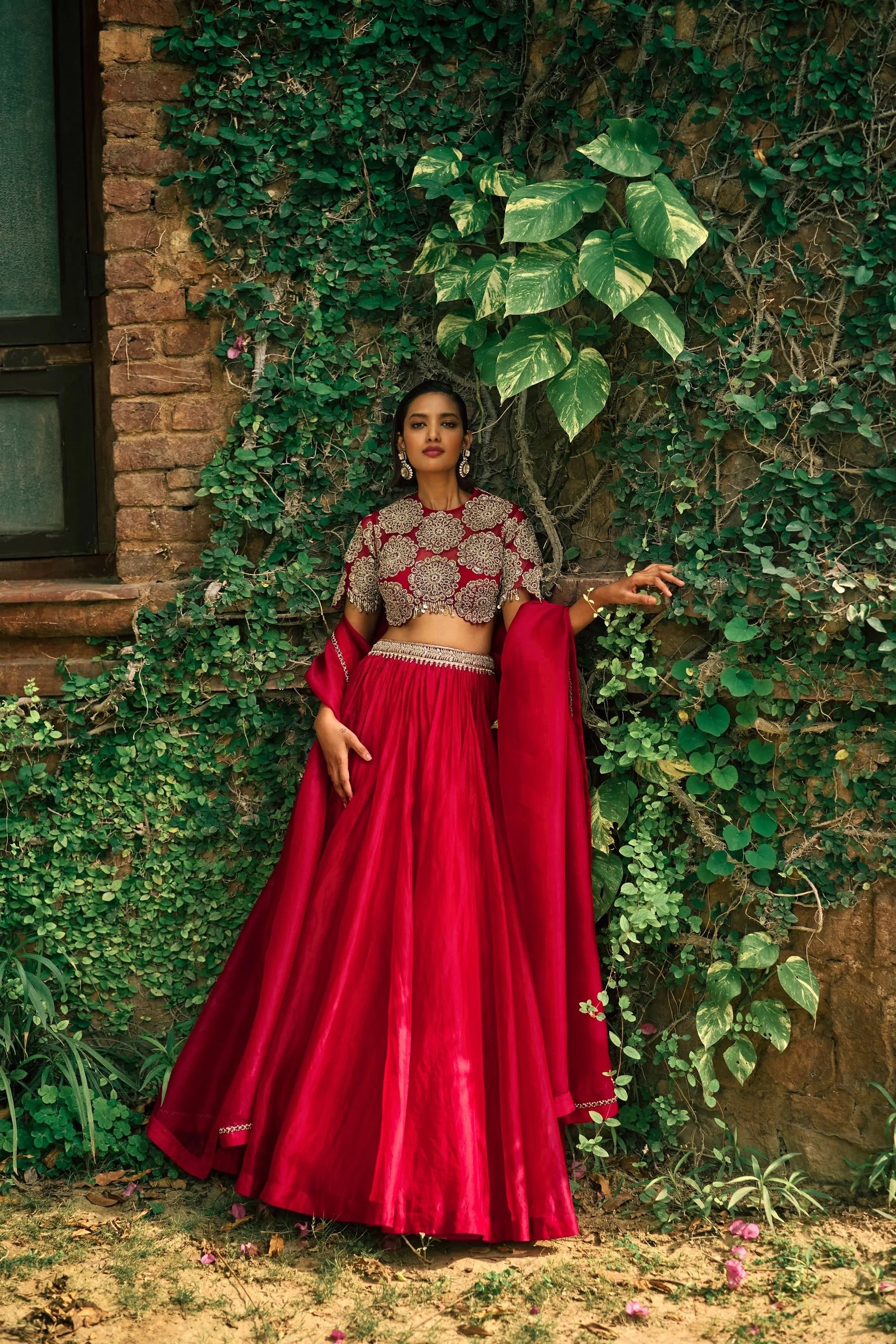 Red Wedding & Party Wear Designer Silk Trendy Lehenga Choli