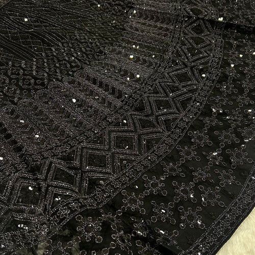 Black color Wedding Wear Designer Sequence Work Lehenga Choli