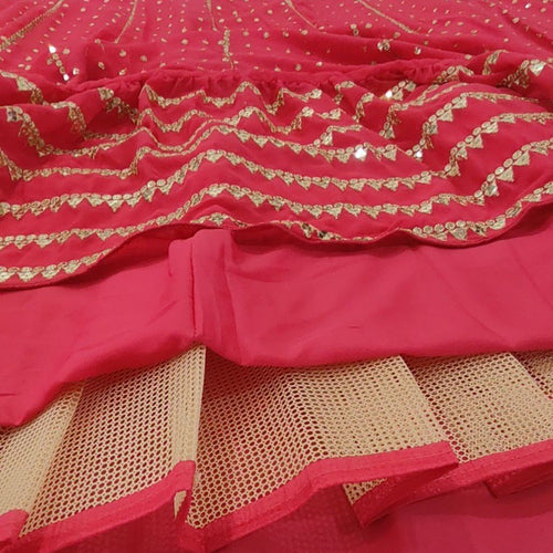 Red Color Designer Trendy sequins Embroidery Work Lehenga Choli
