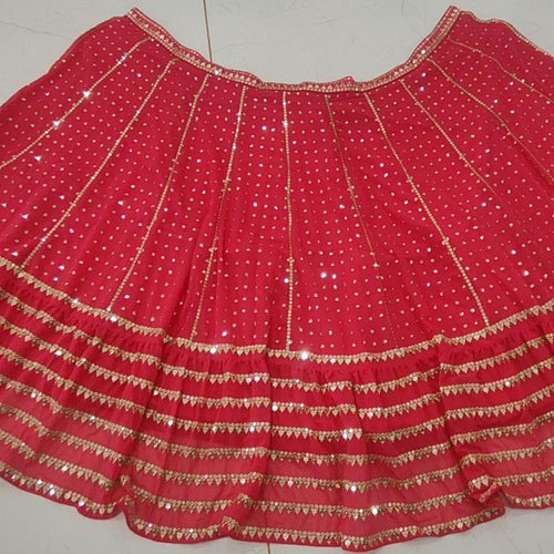 Red Color Designer Trendy sequins Embroidery Work Lehenga Choli