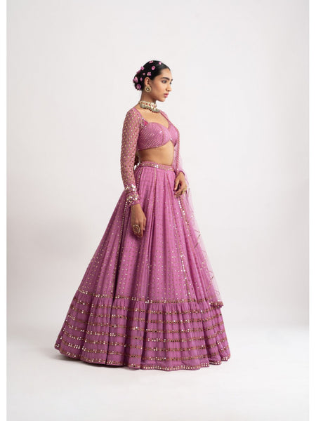 Pink Color Designer Trendy sequins  Embroidery Work Lehenga Choli
