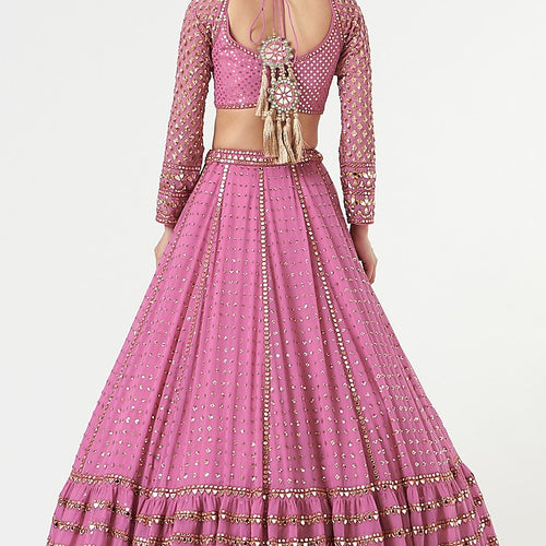 Pink Color Designer Trendy sequins  Embroidery Work Lehenga Choli