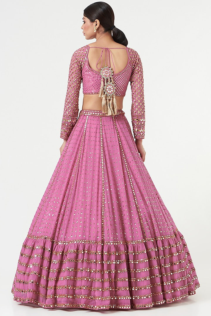 Pink Color Designer Trendy sequins  Embroidery Work Lehenga Choli