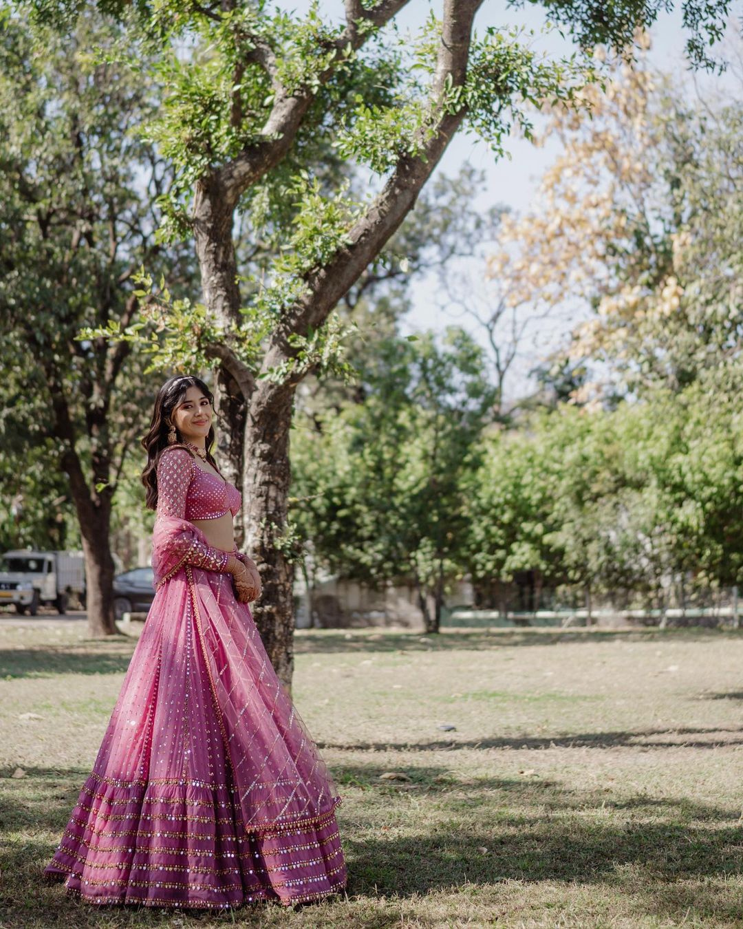 Pink Color Designer Trendy sequins  Embroidery Work Lehenga Choli