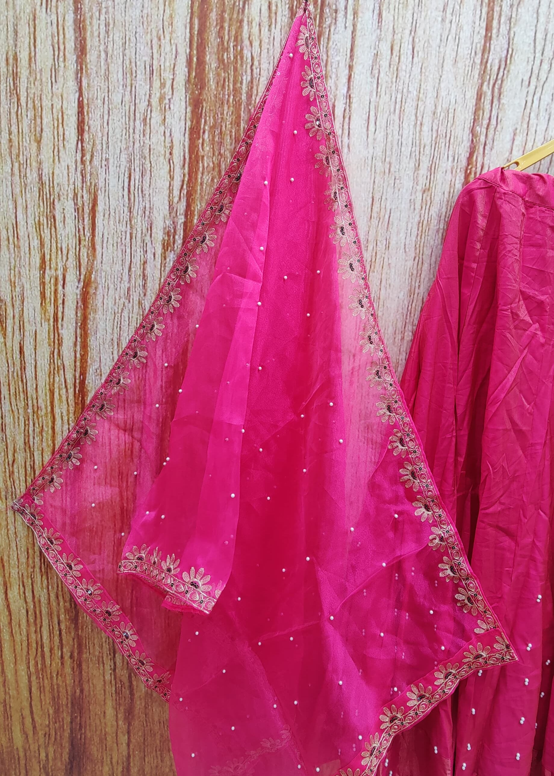Pink Color Wedding Wear Designer Embroidered Ready to Wear Lehenga Top