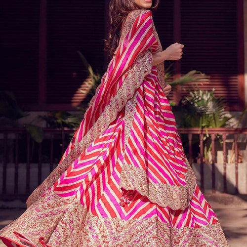 Trendy Designer Georgette Wedding Wear Sequins Lehenga Choli