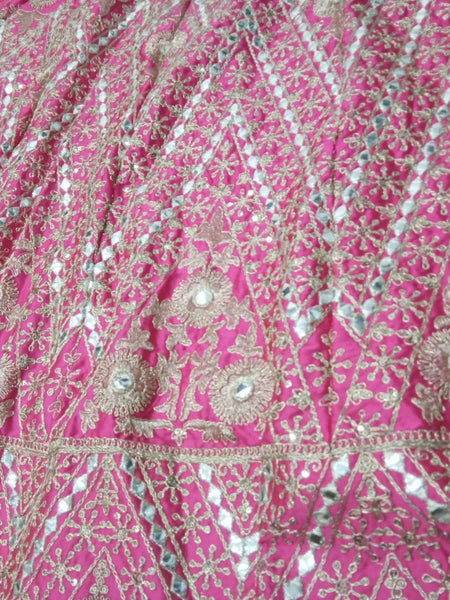 Pink Color Wedding Wear Designer Thread Work Trendy Lehenga Choli