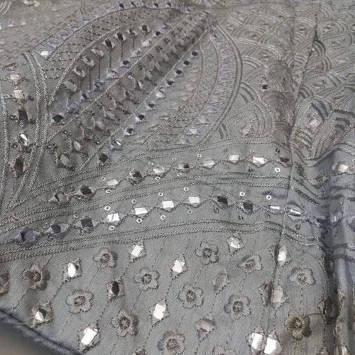 Gray Color Trendy Sequins Work Designer Party Wear Lehenga Choli