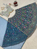 Blue Color Embroidered Sequins Work Designer Heavy Trendy Lehenga Choli