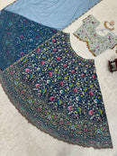 Blue Color Embroidered Sequins Work Designer Heavy Trendy Lehenga Choli