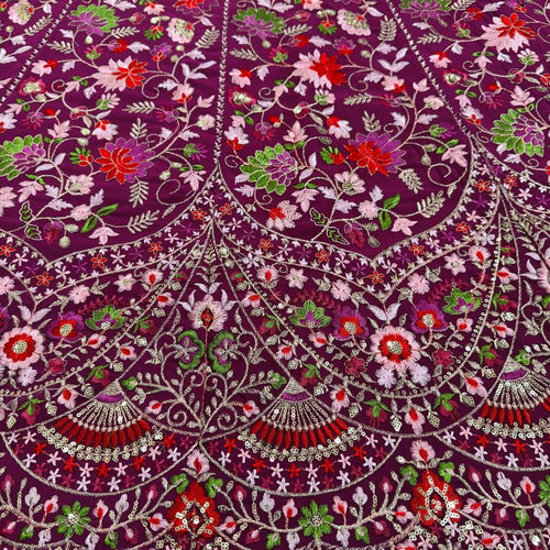 Purple Color Embroidered Sequins Work Designer Heavy Trendy Lehenga Choli