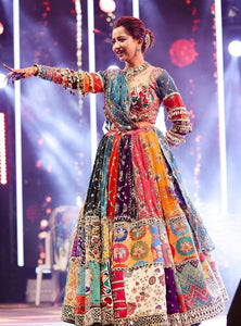 Navratri Designer Mirror Work Trendy Digital Printed Lehenga Choli