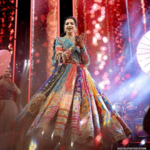 Navratri Designer Mirror Work Trendy Digital Printed Lehenga Choli