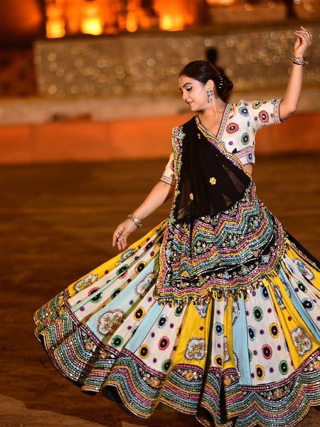 Multi Color Designer Digital Printed Navratri Lehenga Choli