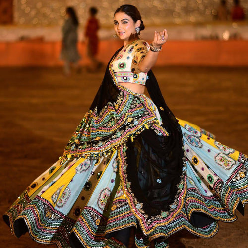 Multi Color Designer Digital Printed Navratri Lehenga Choli
