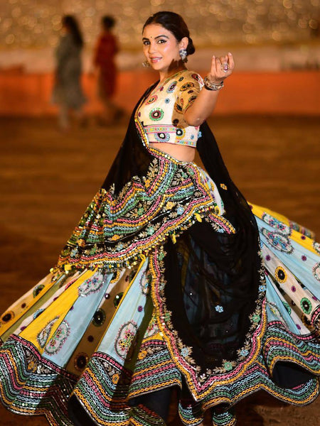 Multi Color Designer Digital Printed Navratri Lehenga Choli