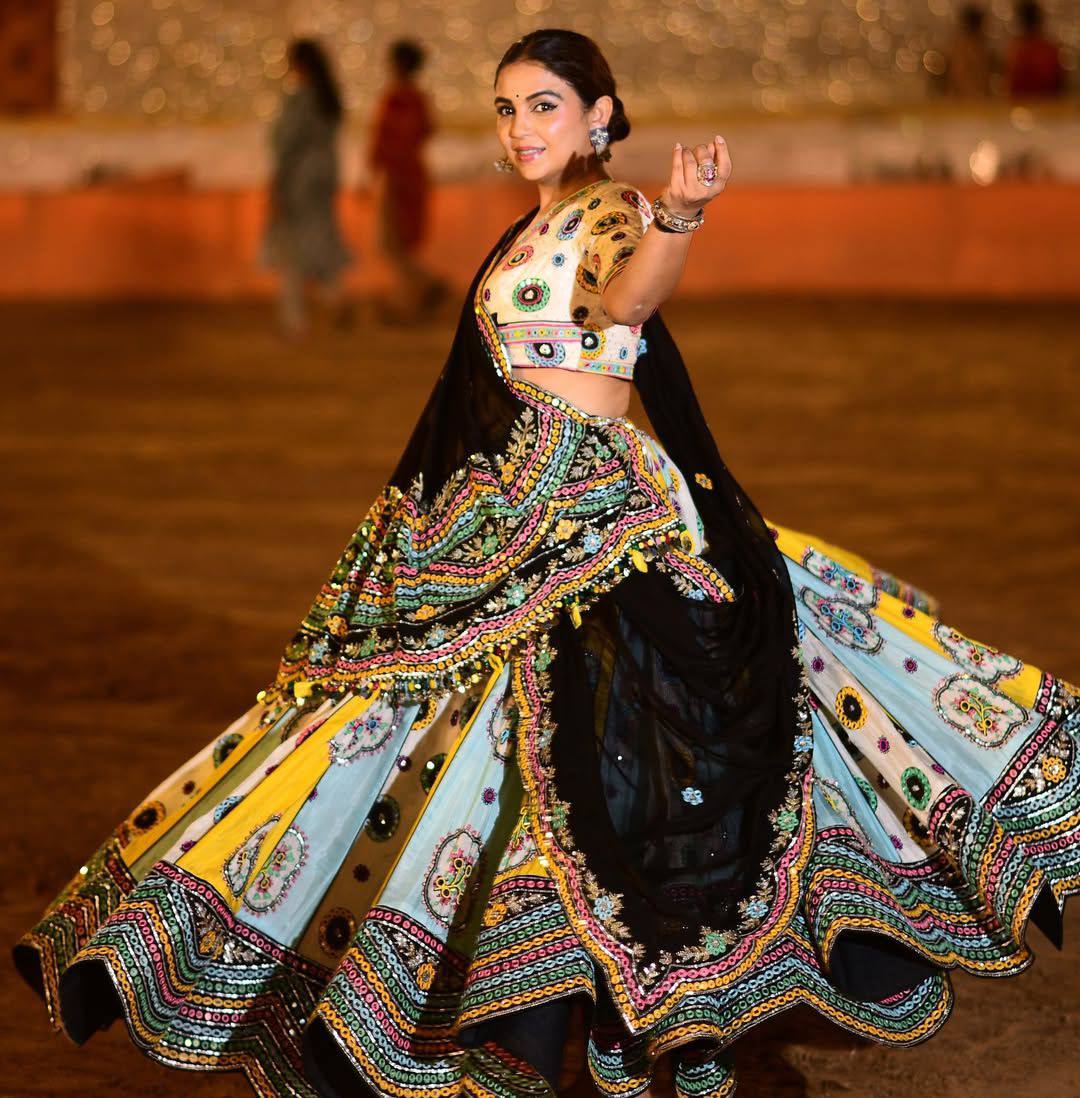 Multi Color Designer Digital Printed Navratri Lehenga Choli