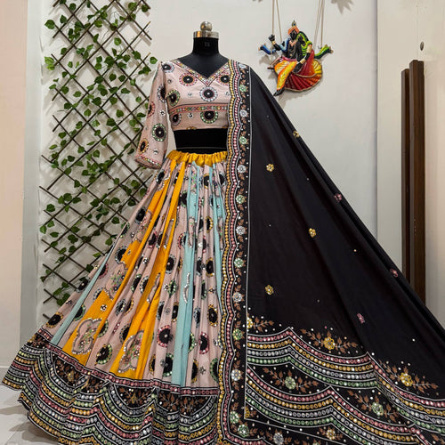 Multi Color Designer Digital Printed Navratri Lehenga Choli