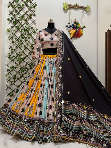 Multi Color Designer Digital Printed Navratri Lehenga Choli