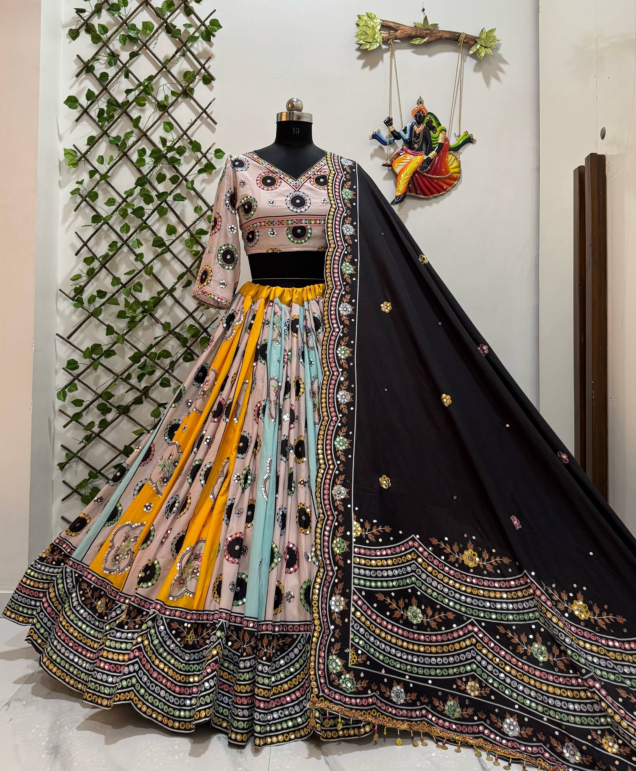 Multi Color Designer Digital Printed Navratri Lehenga Choli