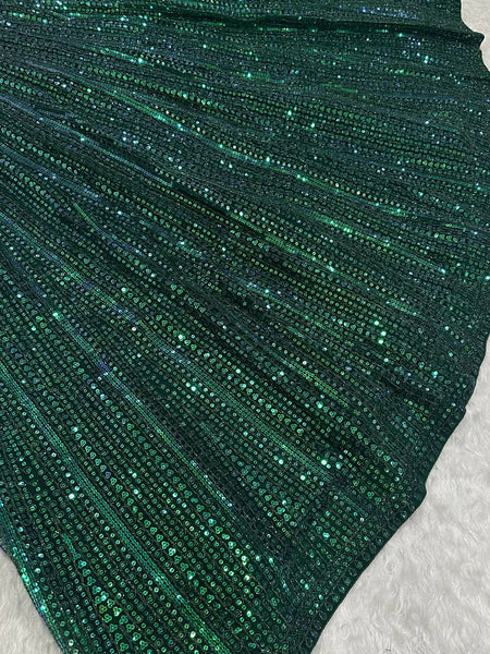 Green Color Heavy Sequence Work Wedding Wear Designer Lehenga