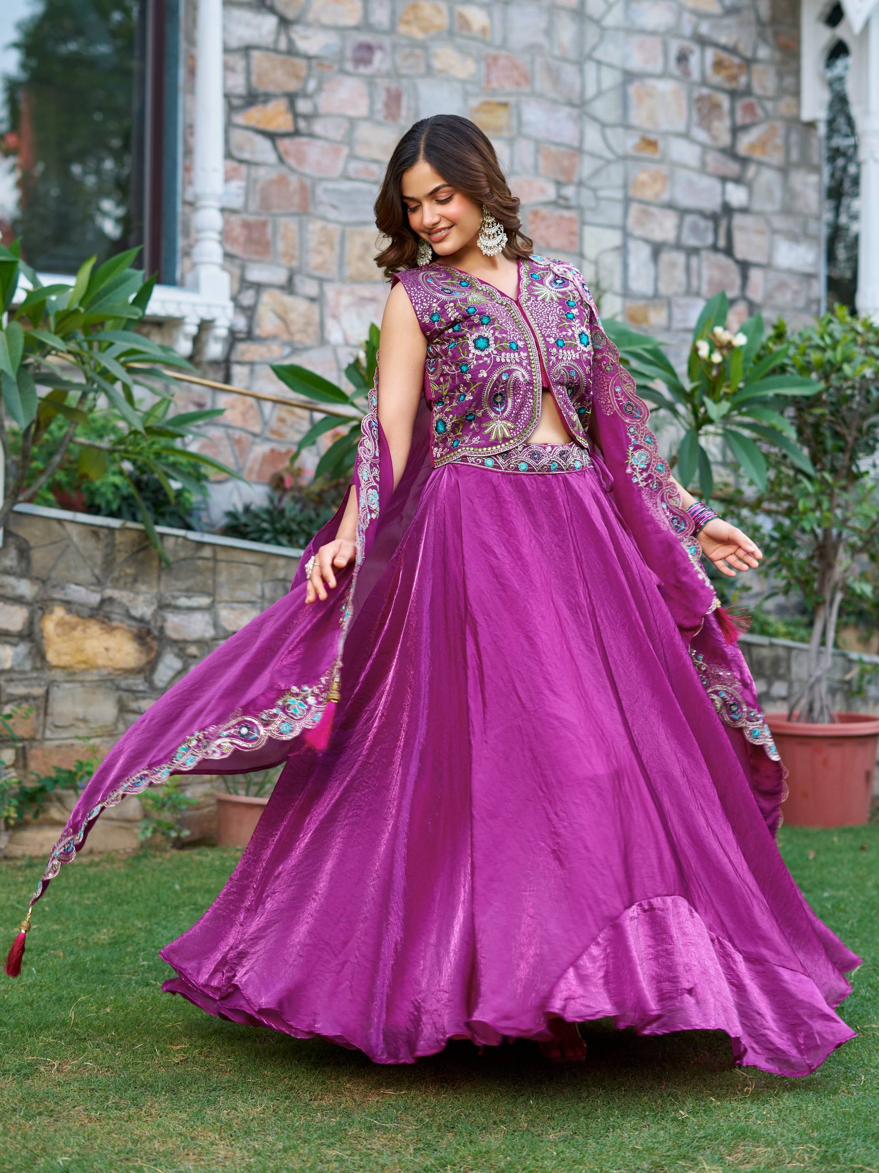 Pink Color Party Wear Sequence Embroidery Work Lehenga Choli
