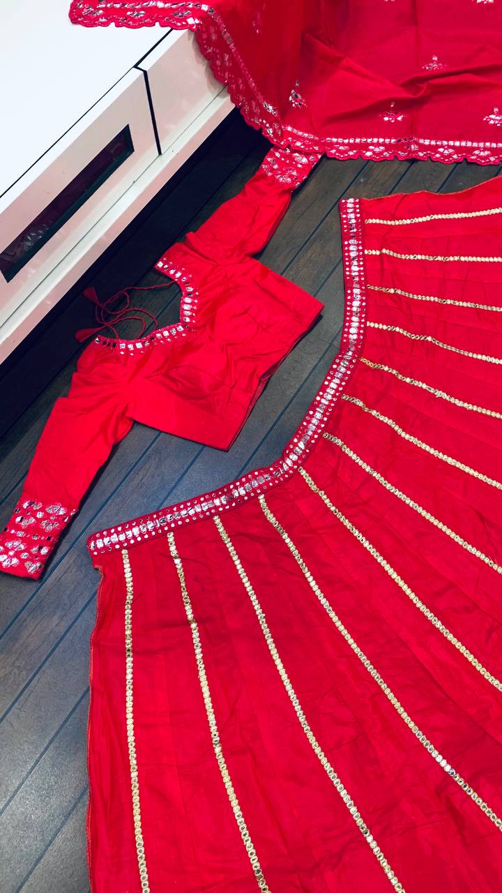 Pink Color Foil Paper Work Designer Lehenga Choli