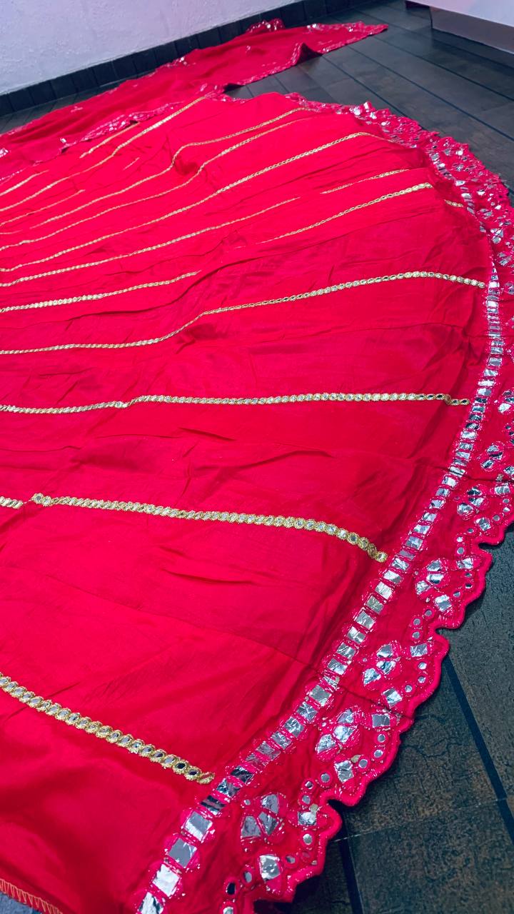 Pink Color Foil Paper Work Designer Lehenga Choli