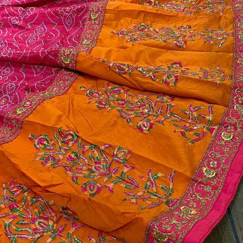 Pink Color Sequence Work  Designer Wedding Wear Lehenga Choli