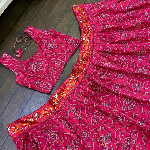 Pink Color Sequence Work  Designer Wedding Wear Lehenga Choli