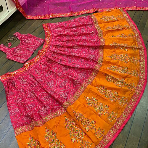 Pink Color Sequence Work  Designer Wedding Wear Lehenga Choli
