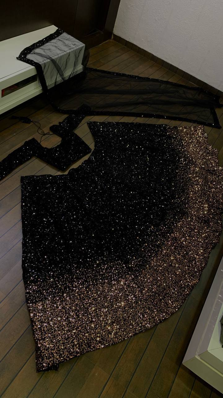 Black Color Heavy Sequence Work  Designer Lehenga Choli
