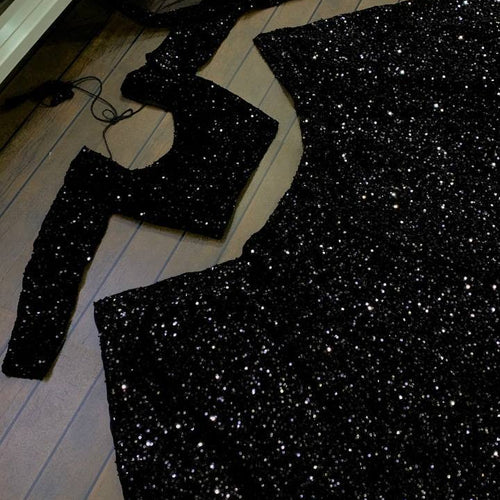 Black Color Heavy Sequence Work  Designer Lehenga Choli