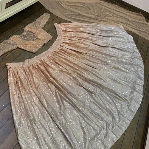 Baby Pink Color Sequins Work  Designer  Party Wear Lehenga Choli