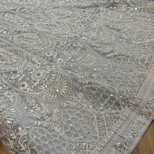 Gray Color Thread With Sequence Work Designer Lehenga Choli