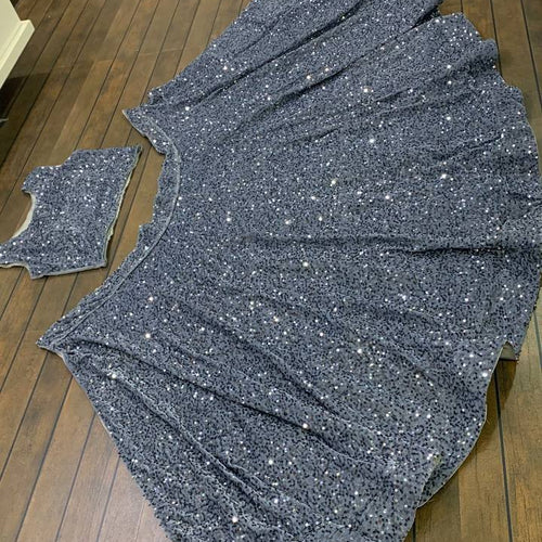 Gray Color Heavy Sequence Work  Designer Lehenga Choli
