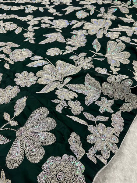 Bottle Green Color Heavy Sequence Work  Designer Lehenga Choli